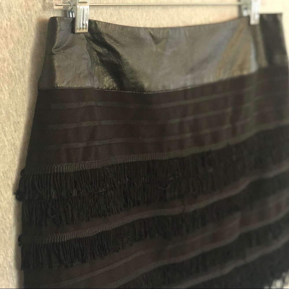 Fringe RED by Saks 5th Avenue black skirt